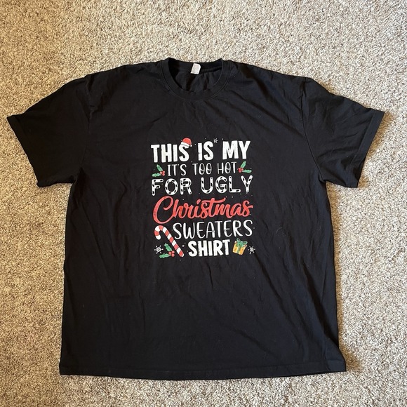 Other - Ugly Christmas T-shirt Men's 2XL Short Sleeve Holiday Funny Xmas Shirt